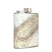 カリフォルニア(1878年)のヴィンテージの地図 フラスク (右)