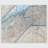 カリフォルニア(1921年)のヴィンテージの地図 ラッピングペーパー (フラット)