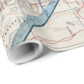 カリフォルニア(1921年)のヴィンテージの地図 ラッピングペーパー (ロールコーナー)