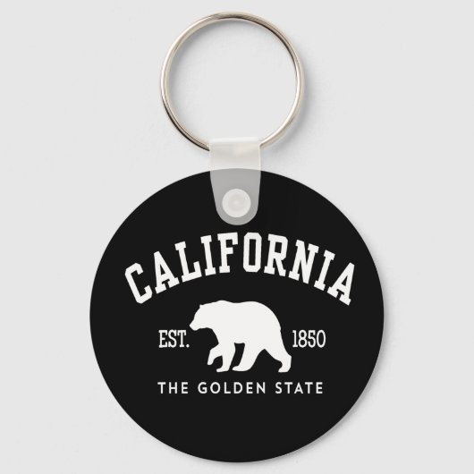 カリフォルニア CA ベア キーホルダー (正面)