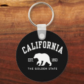 カリフォルニア CA ベア キーホルダー (正面)