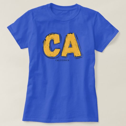 カリフォルニア CA Tシャツ (デザイン正面)