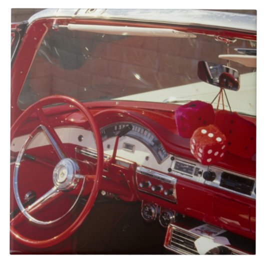 カリフォルニア:  Santa Ynez Valley、Solvang 1957年 タイル (正面)