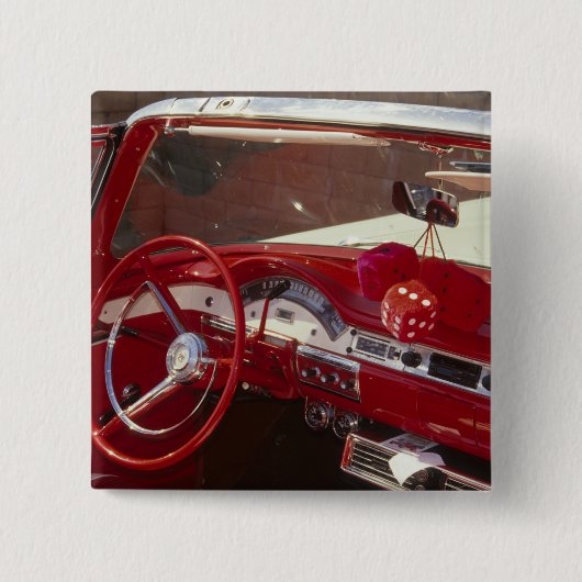 カリフォルニア: Santa Ynez Valley、Solvang 1957年 缶バッジ (正面)