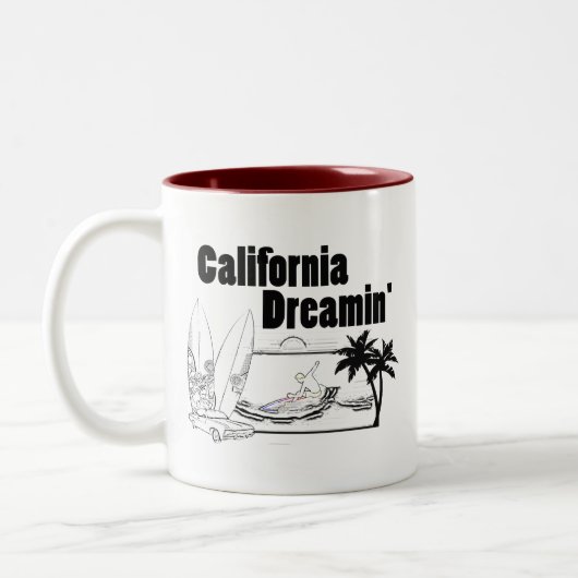 カリフォルニアDreamin ツートーンマグカップ (左)
