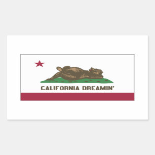 カリフォルニアDreamin 長方形シール