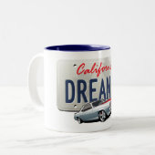 カリフォルニアdreamin-Camaro2プレート ツートーンマグカップ (正面左)