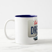 カリフォルニアdreamin-Camaro2プレート ツートーンマグカップ (左)