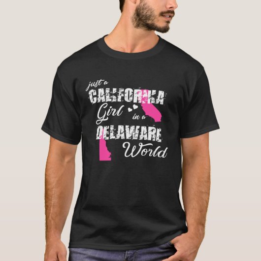 カリフォルニアJust a California girl in a Delaware Tシャツ (正面)