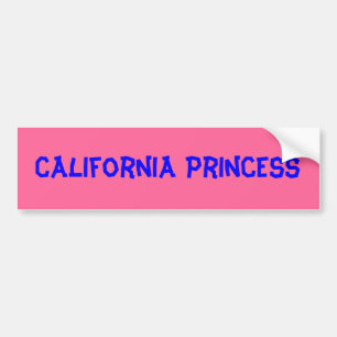 カリフォルニアPrincess*バンパーステッカー バンパーステッカー