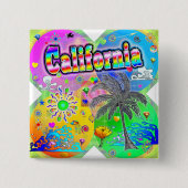 カリフォルニアQuadroシーズンボタン 缶バッジ (正面)