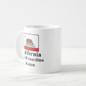 カリフォルニアSan Bernardino代表団の飲み物用品 コーヒーマグカップ (正面左)