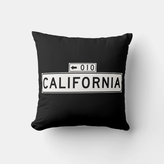 カリフォルニアSt.のサンフランシスコの道路標識 クッション (正面)