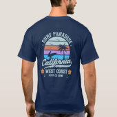 カリフォルニアTシャツ – ザ・ゴールデン州バイブティー Tシャツ (裏面)