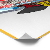 カリフォルニアU Sルート99ザ・ゴールデン州 ポスター (角)