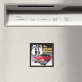 カリフォルニアU Sルート99ザ・ゴールデン州 マグネット (インサイチュ (食洗機))