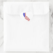 カリフォルニアUSAシルエット州マップ ハートシール (バッグ)