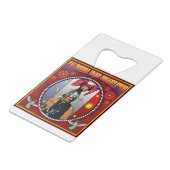 カリフォルニアYaqui団体や組織のロゴ クレジットカード栓抜き (正面アングル)