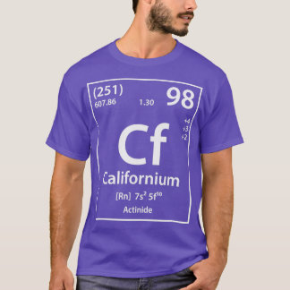 カリフォルニウム元素 Tシャツ