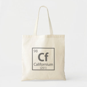 カリフォルニウム – カリフォルニア科学周期表 トートバッグ
