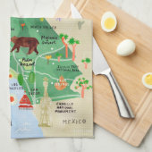 「カリフォルニエン：2021/heute – ナショナルパークカルテ… キッチンタオル (四つ折り)