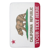 カリフォルニパーソナライズされたア共和国の国旗 バスマット (正面縦)