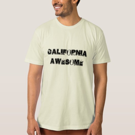 カリフォルニ素晴らしア引用文メンズTシャツ Tシャツ (正面)