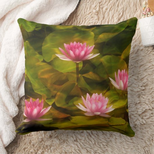 カリフォルニ芸術的ア州のユリ クッション (ブランケット)