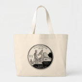 カリフフェイクォニア州クォーターヨセミテバレーミュア ラージトートバッグ (正面)