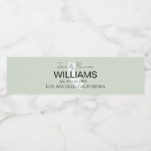 カリフモダンォルニアの地図パーソナライズされたファミリー懇親会 ペットボトルラベル (シングルラベル)