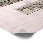 カリフユニークニアの地図(1888) ポスター (角)