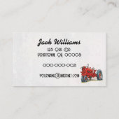 カリフラワーとブロッコリーの生産 名刺 (裏面)