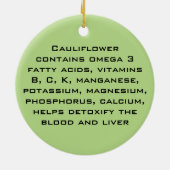 カリフラワーのオーナメント セラミックオーナメント (裏面)