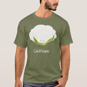 カリフラワーのキャラクター の人のTシャツ Tシャツ