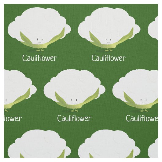 カリフラワーのキャラクター|の生地 ファブリック (見本)