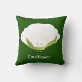 カリフラワーのキャラクター|の装飾用クッション クッション (裏面)