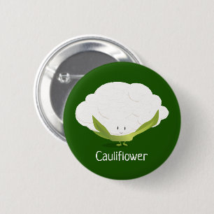 カリフラワーのキャラクター ボタン 缶バッジ