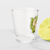 カリフラワーの漫画イラスト ショットグラス (左)