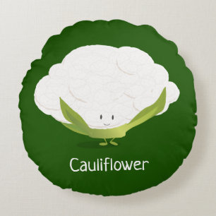 カリフラワーカワイトフード ラウンドクッション