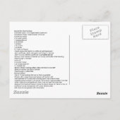 カリフラワーソースの焼きハマグリ（Day Boat Scallops） ポストカード (裏面)