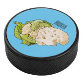 カリフラワー漫画イラストレーション アイスホッケーパック (3/4)