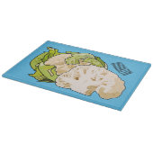 カリフラワー漫画イラストレーション カッティングボード (角)