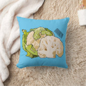 カリフラワー漫画イラストレーション クッション (ブランケット)