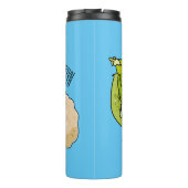 カリフラワー漫画イラストレーション タンブラー (裏面)