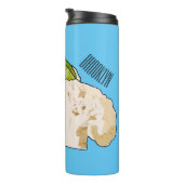 カリフラワー漫画イラストレーション タンブラー (回転右)