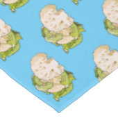 カリフラワー漫画イラストレーション テーブルクロス (アングル)