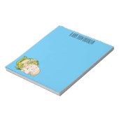 カリフラワー漫画イラストレーション ノートパッド (回転)