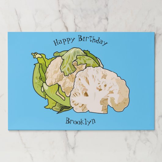 カリフラワー漫画イラストレーション ペーパーパッド (正面)