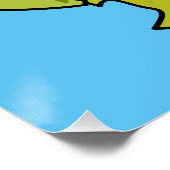 カリフラワー漫画イラストレーション ポスター (コーナー)