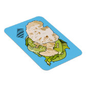 カリフラワー漫画イラストレーション マグネット (右側)